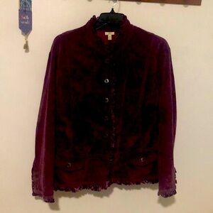 Plum gorgeous! Corduroy Jacket.